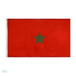 Drapeau géant du Maroc, symbole national emblématique