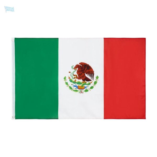 Drapeau Mexique 128 x 192 cm, symbole national coloré