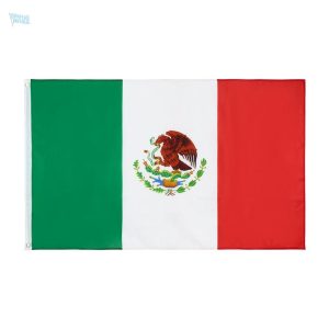 Drapeau Mexique 60 x 90 cm en tissu de qualité