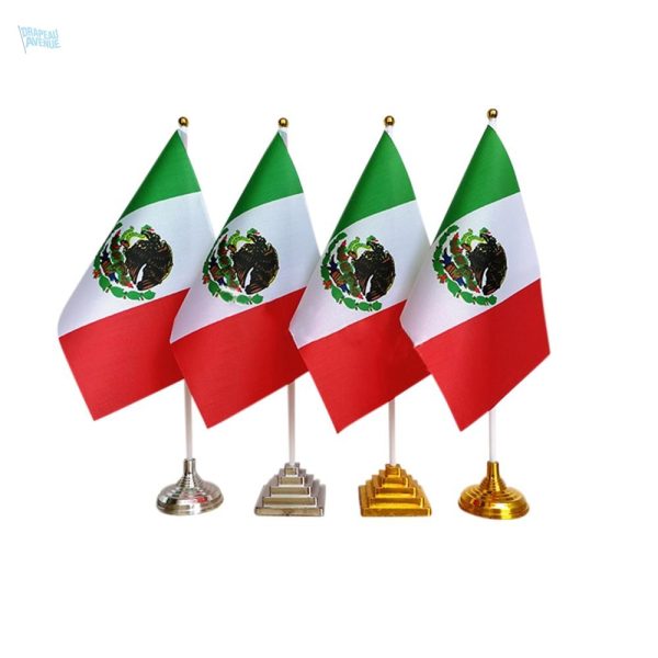 Drapeau Mexique de table, accessoire décoratif pour événements