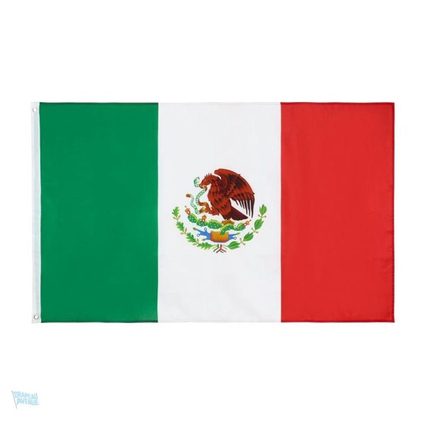 Drapeau Mexique géant en tissu résistant