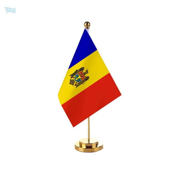 Drapeau Moldavie en version miniature pour décoration de table