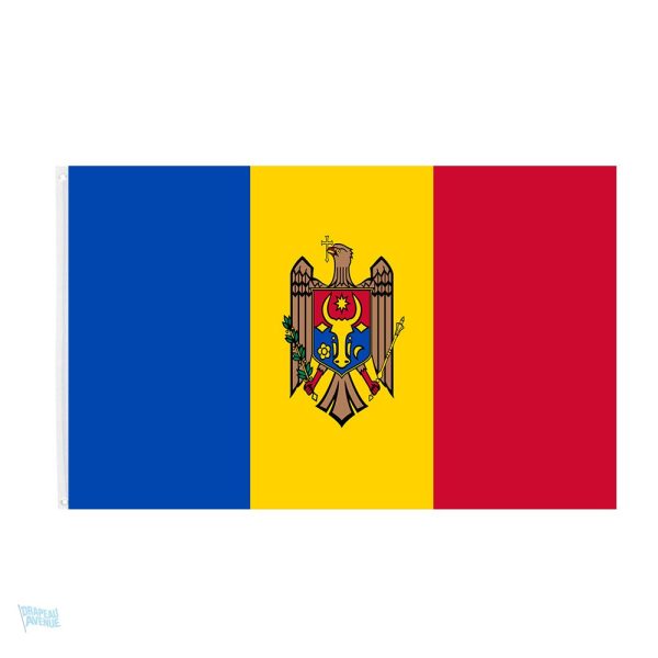 Drapeau géant de la Moldavie