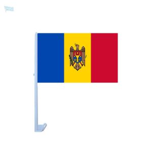 Drapeau Moldavie pour voiture, accessoire automobile patriotique