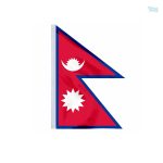 Drapeau Népal fourreau, emblème national du Népal