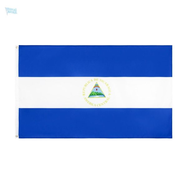 Drapeau Nicaragua 90 x 150 cm en polyester