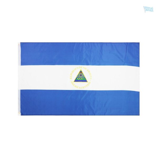 Drapeau Nicaragua extérieur en tissu résistant