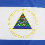 Drapeau Nicaragua, symbole de fierté nationale en extérieur