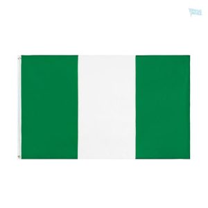 Drapeau Nigeria 128 x 192 cm en polyester