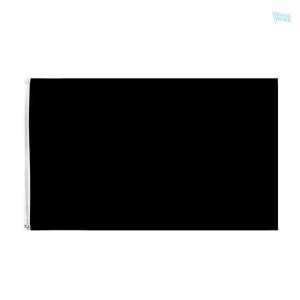 Drapeau noir uni pour décoration et événements à thème