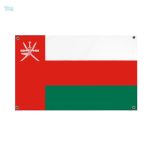 Drapeau Oman avec 4 œillets pour une installation facile