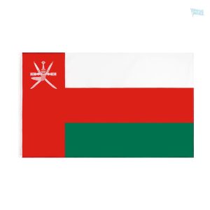 Drapeau Oman fourreau, drapeau national pour affichage