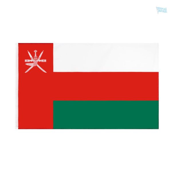 Drapeau Oman fourreau, drapeau national pour affichage