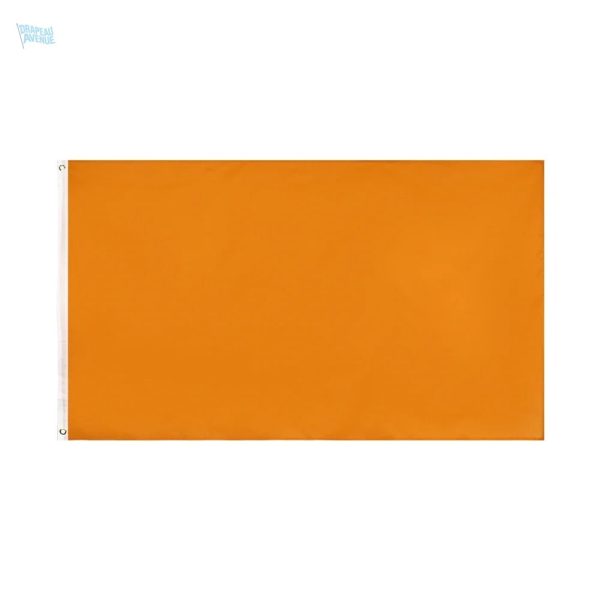 Drapeau orange vif pour événements festifs et thématiques
