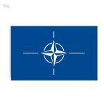 Drapeau OTAN dans un design symbolique et représentatif