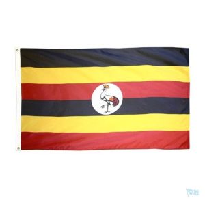 Drapeau Ouganda 120 x 180 cm en tissu résistant