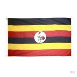 Drapeau géant de l'Ouganda