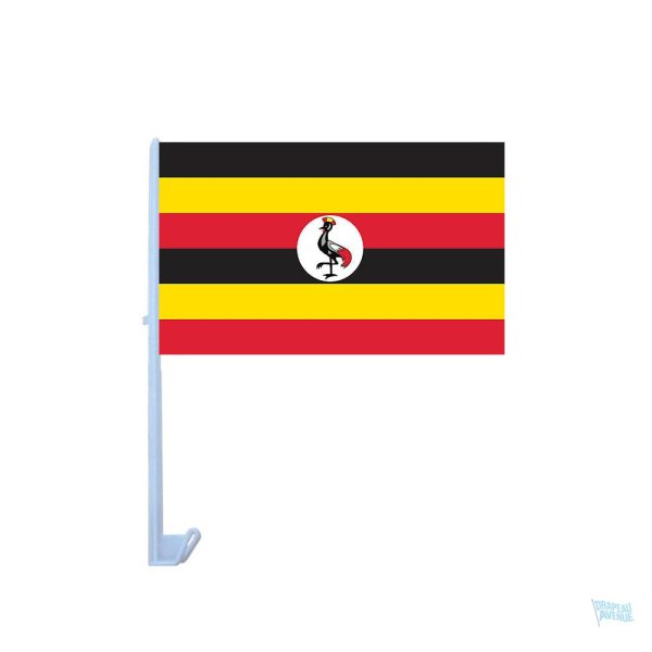 Drapeau Ouganda pour voiture, symbole national coloré