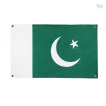 Drapeau Pakistan avec 4 œillets pour affichage extérieur