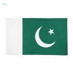 Drapeau Pakistan en fourreau, symbole national du pays
