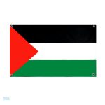 Drapeau Palestine avec 4 œillets pour affichage extérieur