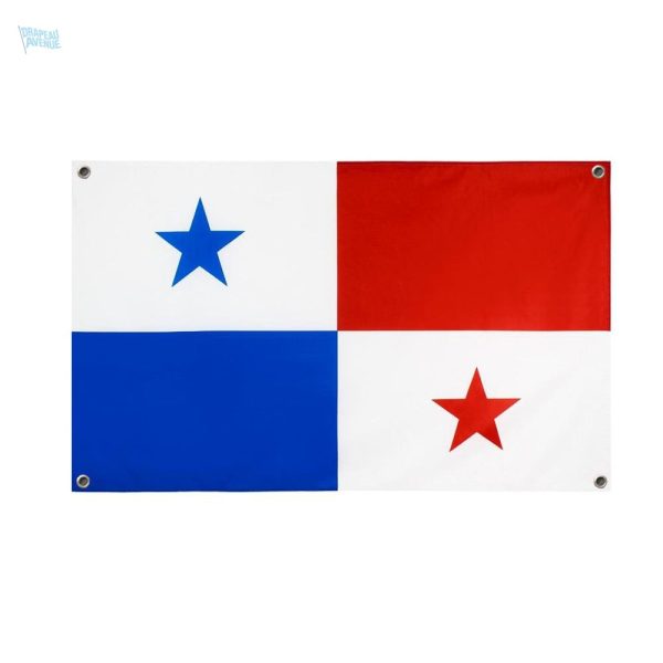 Drapeau Panama avec 4 œillets, idéal pour l'affichage extérieur