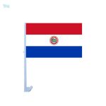 Drapeau Paraguay pour voiture, motif tricolore emblématique