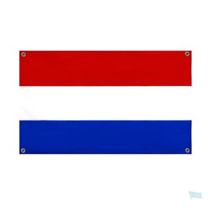 Drapeau Pays-Bas avec 4 œillets pour affichage extérieur