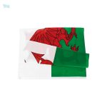 Drapeau 90 x 150 cm avec emblème gallois distinctif