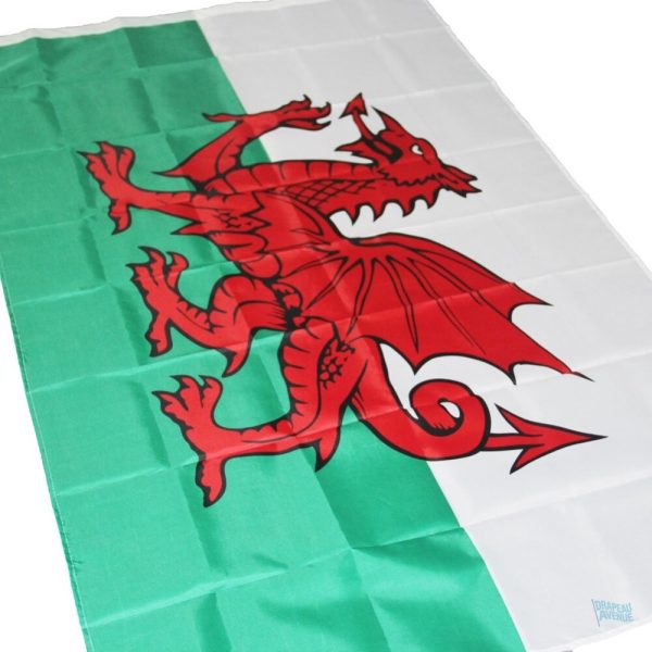 Drapeau Pays de Galles en tissu résistant pour usage extérieur
