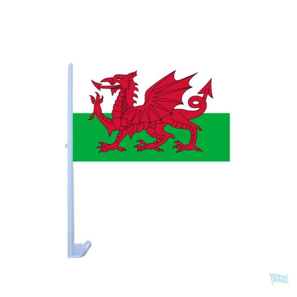 Drapeau Pays de Galles pour voiture, accessoire de fan