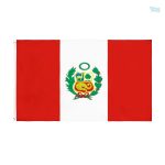 Drapeau Pérou 90 x 150 cm en tissu durable