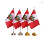 Drapeau de table du Pérou, symbole national et décoratif