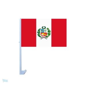 Drapeau du Pérou pour voiture, accessoire de soutien national