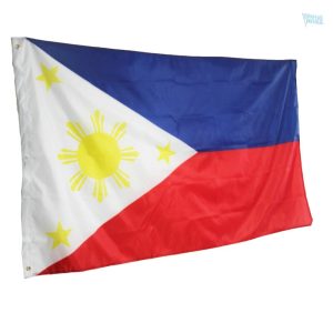 Drapeau Philippines pour usage extérieur, couleurs vives