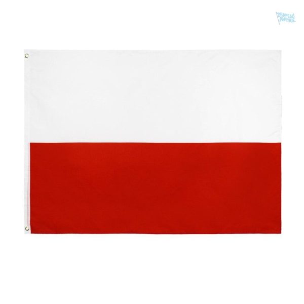 Drapeau Pologne 120 x 180 cm, affichage national