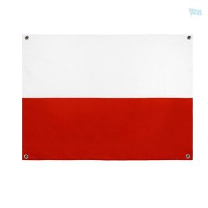 Drapeau Pologne avec 4 oeillets pour une installation facile