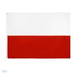 Drapeau géant de la Pologne en tissu durable