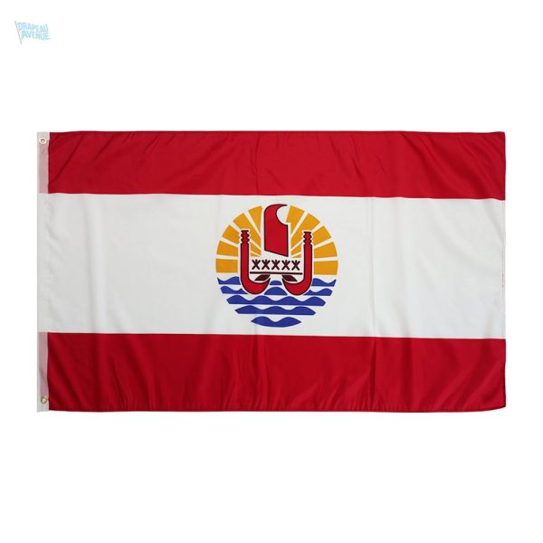 Drapeau géant de la Polynésie française