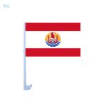 Drapeau Polynésie française pour voiture, design coloré et symbolique