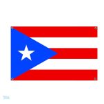 Drapeau Porto Rico avec 4 œillets pour affichage extérieur