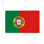 Drapeau Portugal avec 4 œillets, idéal pour les événements sportifs