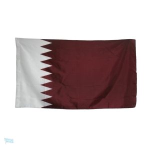 Drapeau Qatar extérieur en tissu résistant pour usage extérieur