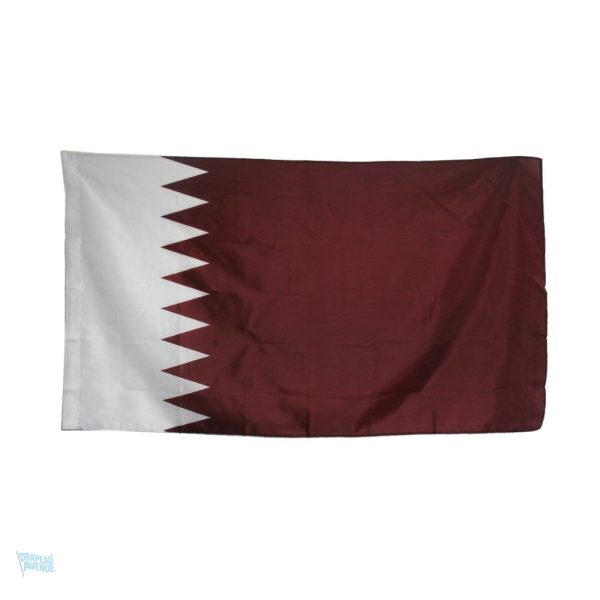 Drapeau Qatar extérieur en tissu résistant pour usage extérieur