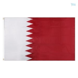 Drapeau Qatar en polyester 100% pour décoration intérieure