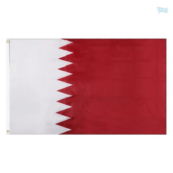 Drapeau Qatar en polyester 100% pour décoration intérieure