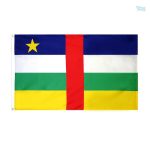 Drapeau géant de la République Centrafricaine