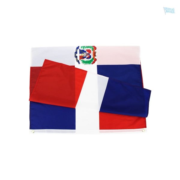 Drapeau République Dominicaine pour décoration 90 x 150 cm