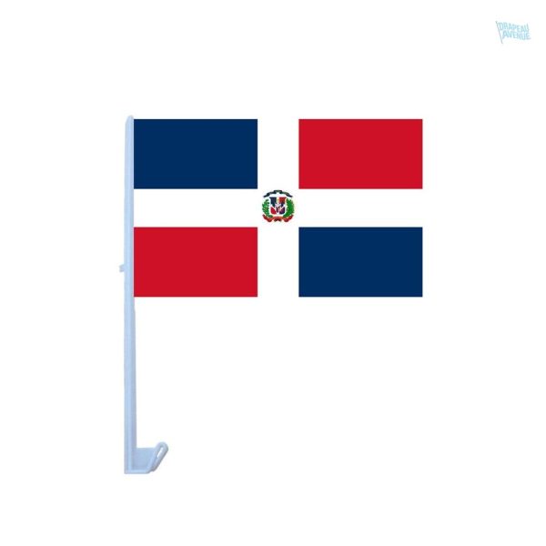 Drapeau République Dominicaine pour voiture