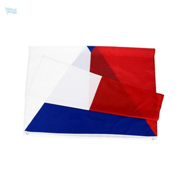 Drapeau tchèque, 60 x 90 cm, idéal pour événements